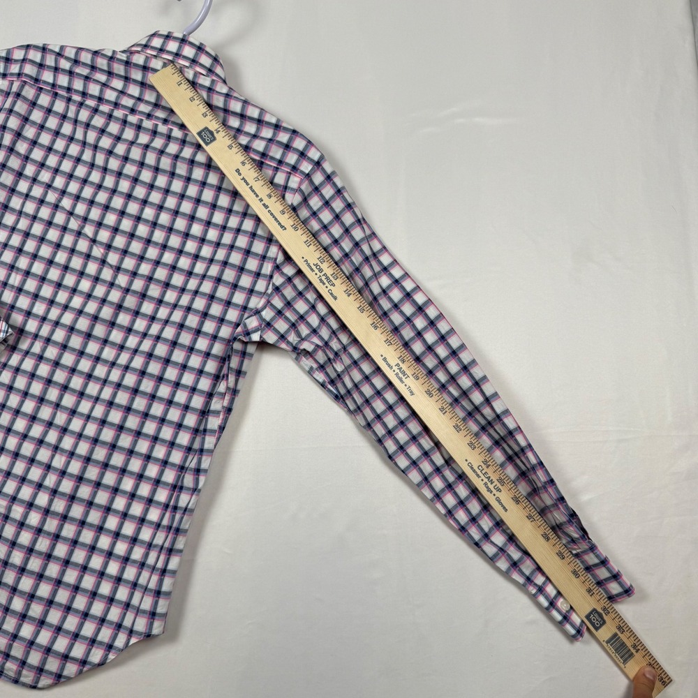 Tailorbyrd Men's Plaid Button Down Shirt Size Small Long Sleeve Casual Red Blue - Picture 8 of 9